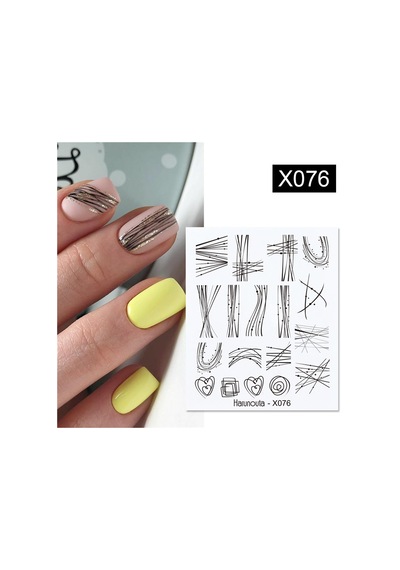 Su Transferli Nail Art Sticker X076 50127-34