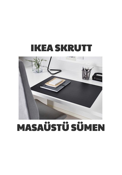 Ikea Skrutt Masaüstü Sümen 65X45 Cm Siyah