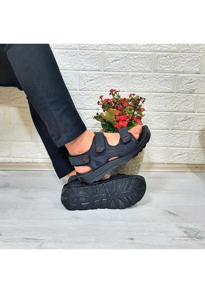 Fiyra Gnpl Siyah Rahat Erkek Günlük Sandalet 001