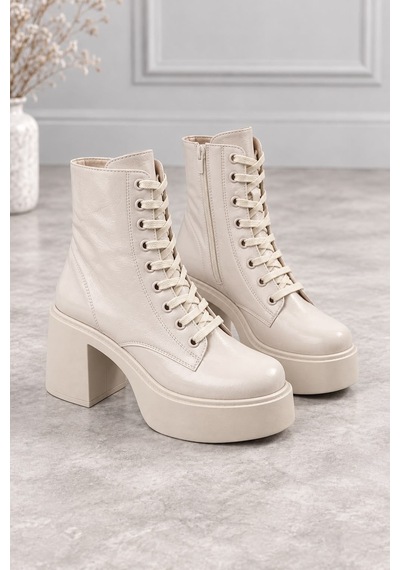 Dabab Shoes Melvıan Kadın Bej Kırışık Rugan Bağcıklı Fermuarlı İçi Kürklü 8 Cm Kalın Topuklu 3 Cm Platform Bej Rugan Dabab Shoes Melvıan Kadın Bej Kırışık Rugan Bağcıklı Fermuarlı İçi Kürklü 8 Cm Kalın Topuklu 3 Cm Platform Bej Rugan