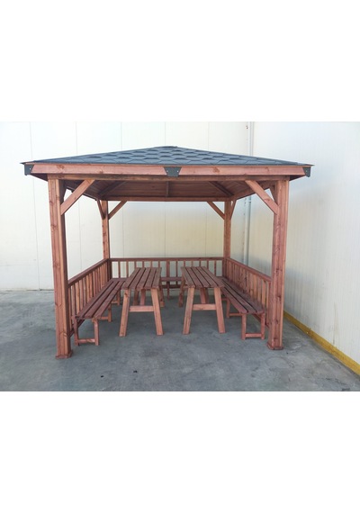 Şen Mobilya Pergola Bahçe Kamelyası P068 Maun