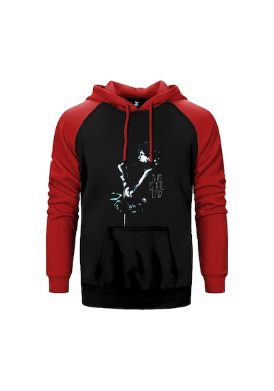 The Doors This Is The End Kırmızı Renk Reglan Kol Kapşonlu Sweatshirt Kırmızı