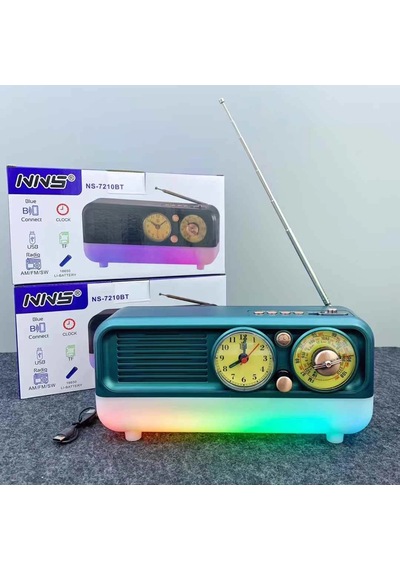 Concord Ns-7210 Nostaljik Tasarım Usb & Tf & Aux Fm Radyo Bluetooh Hoparlör