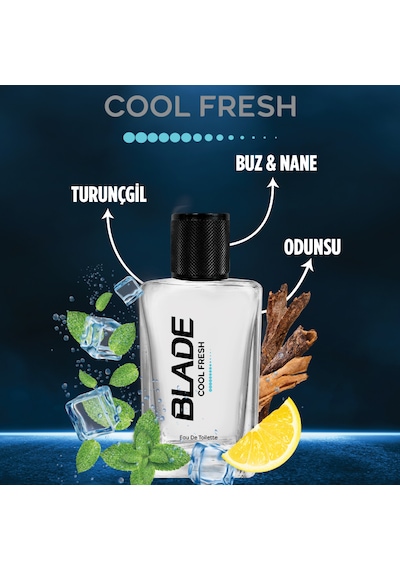 Blade Cool Fresh Erkek Parfüm EDT 70 ML + Cool Fresh Erkek Sprey Deodorant 3 x 150 ML Blade Cool Fresh Erkek Parfüm EDT 70 ML + Cool Fresh Erkek Sprey Deodorant 3 x 150 ML