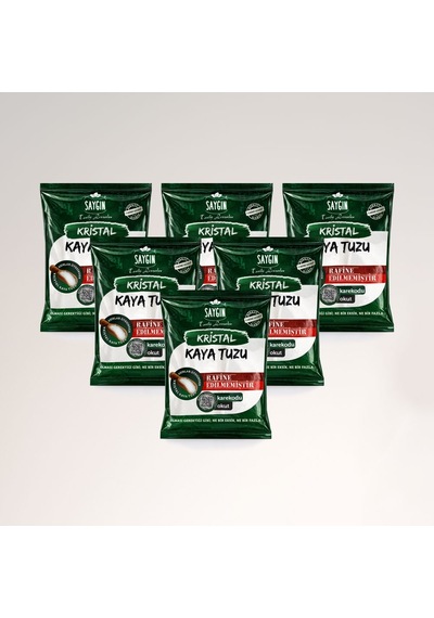 Saygın Kaya Tuzu Sofralık 6 x 500 G
