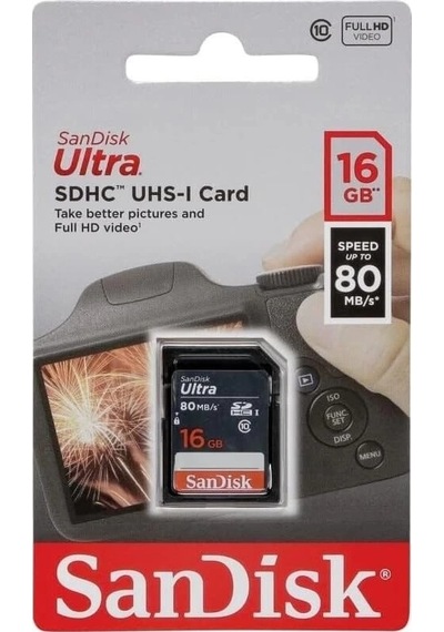 Sandisk Sdsquns 16gb 80mb/s Sd Kart