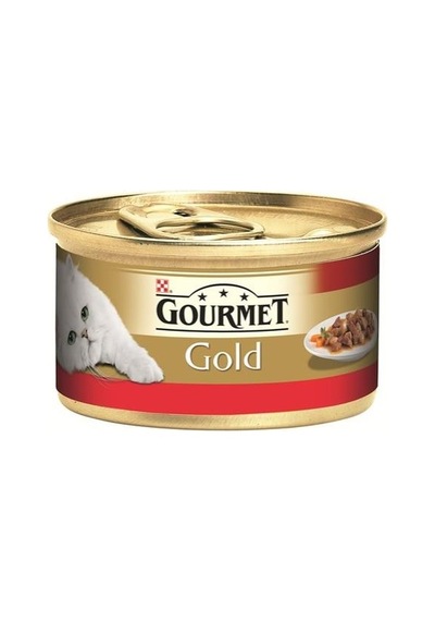 Gourmet Gold Parça Sığır Etli Soslu Yetişkin Kedi Konservesi 85 Gr