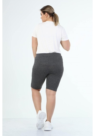 Myline Beli Lastikli Spor Tayt-1378 Gri