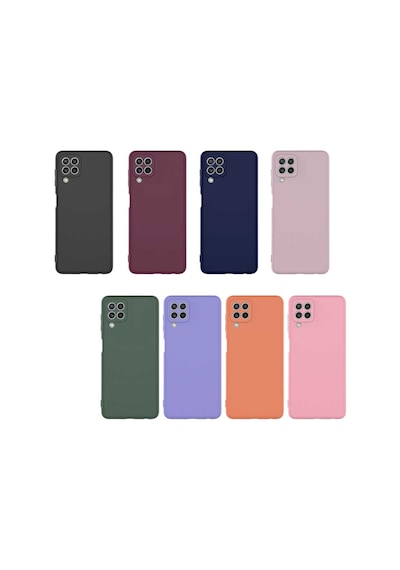 Samsung Galaxy Uyumlu A22 Kilif Lens Korumali Içi Kadife Silikon 03.Mm 487352671
