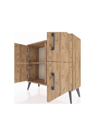 Arges Şifonyer 2 Raflı 4 Kapaklı 88x30x80 Çam-çam Çam