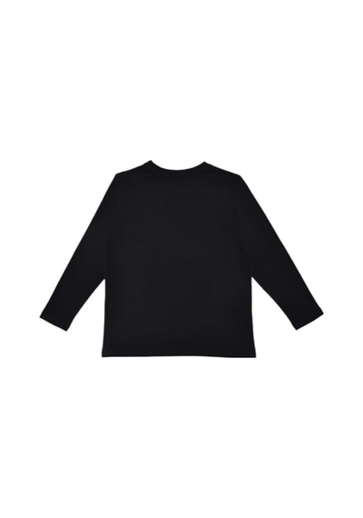 United Colors Of Benetton Benetton Kız Çocuk Uzun Kollu Basic T-shirt Bnt-g21576 Siyah