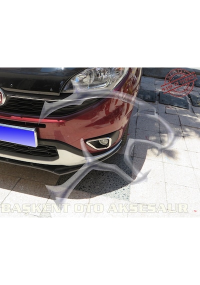 Fiat Doblo Krom Sis Farı Çerçevesi 2 Parça 2015 Üzeri