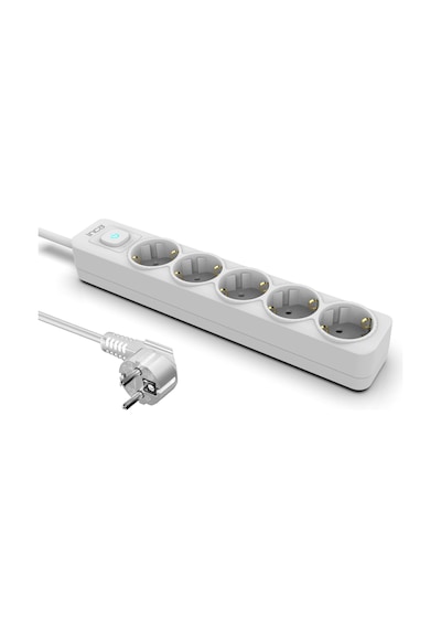 Inca Ipw-44gb 5 Port Akım Korumalı Led Tuşlu Priz 1.5m - Beyaz