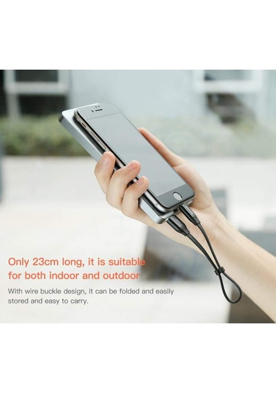 Baseus CALMBJ-0S 2ın1 23 Cm Lightning/micro Usb Powerbank Kıs Şarj Kablosu