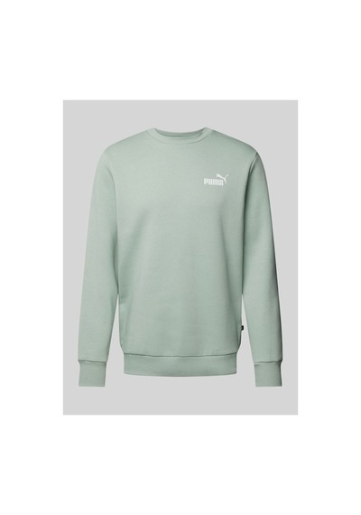 Puma Performance Sweatshirt Met Label Print In Lime Green Siyah