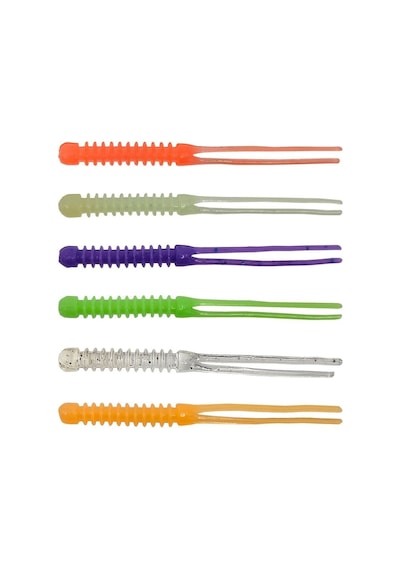 Kendo Killer Worm Lrf Silikonu 5,5cm 12 Adet Silver Glitter