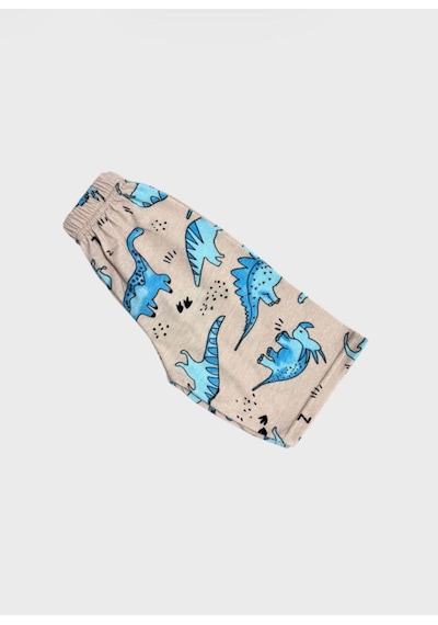Aliş Kids Erkek Çocuk Pamuklu Bej Rengi Dinozor Desenli Kısa Kollu Şortlu Yazlık Pijama Takımı Bej Mavi Aliş Kids Erkek Çocuk Pamuklu Bej Rengi Dinozor Desenli Kısa Kollu Şortlu Yazlık Pijama Takımı Bej Mavi