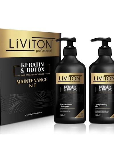 Liviton Professional Keratin Botox Şampuan 500 ML + Jel Keratin 500 ML