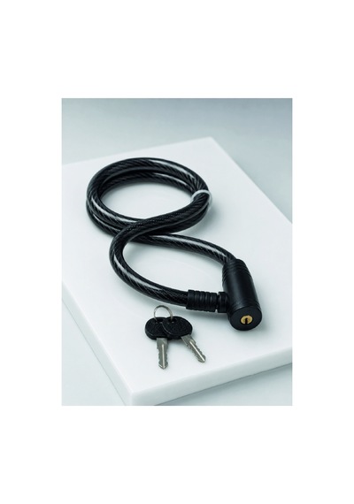 Anahtarlı Çelik Halat Kilit 12 Mm Güçlü Bisiklet Kilidi 80 Cm Pvc Kaplamalı Elektrikli Scooter Ve Mo
