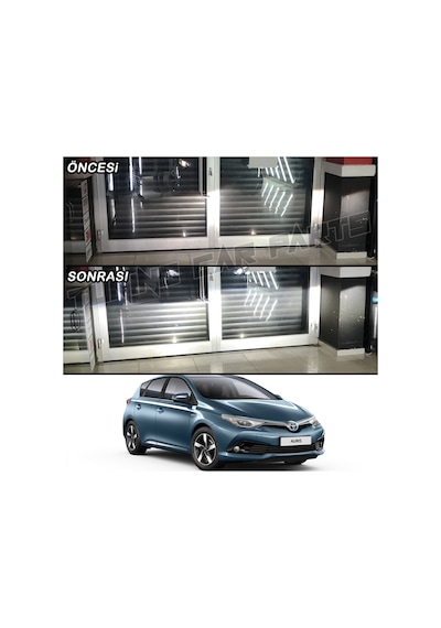 Toyota Uyumlu Auris 2 Photon Ultimate Hır2 -9012 Led Far 9500 Lumen Tek