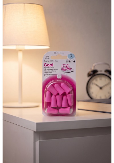 Swedsafe Cool Kulak Tıkacı, S Boyut, 5 Çift, 33 Db Gürültü Azaltma, Yumuşak Köpük, İş, Seyahat Ve Uyku