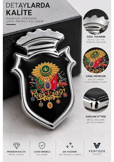2 Adet Elite Arma Araç Sticker Ayna Pleksi 5,5x4 Cm Tuğra