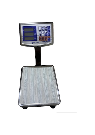 Bozyel 100 Kg Elektronik Terazi 10gr Hassasiyet Katlanır Boyunlu Manav Bakkal Kasap Terazisi