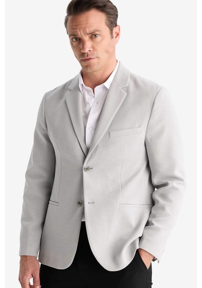 DeFacto Slim Fit Dar Kesim Yarım Astar Blazer Ceket E3447AX25SMGR323