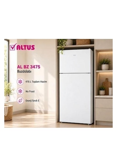 Altus AL BZ 3475 475 L No Frost Çift Kapılı Buzdolabı
