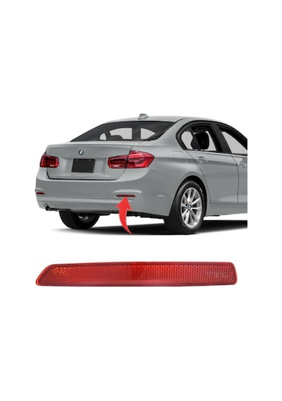 Gkl Bmw 3 Serisi F30 Lci Arka Tampon Reflektörü Sağ 2015-2019 63147400208