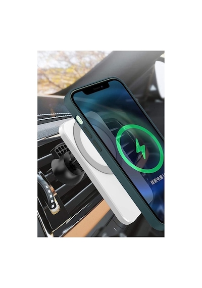 Magsafe Kablosuz Araç İçi Şarj Aleti 15w Manyetik Telefon Tutucu Apple iPhone Uyumlu 03095220