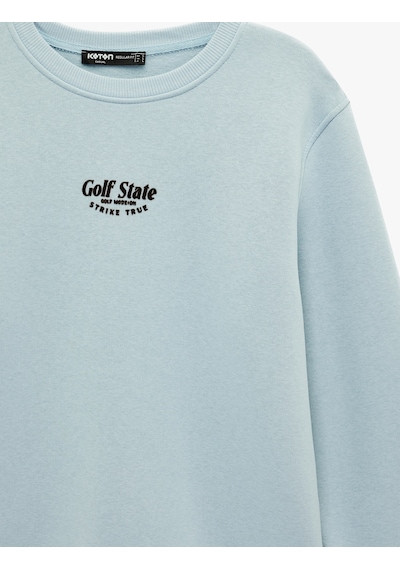 Koton Regular Fit Uzun Kollu Bisiklet Yaka Baskılı Sweatshirt Mavi 6sam70032mk Mavi Koton Regular Fit Uzun Kollu Bisiklet Yaka Baskılı Sweatshirt Mavi 6sam70032mk Mavi
