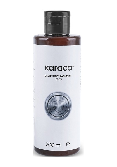 Karaca Çelik Yüzey Parlatıcı Krem Temizleyici Ve Mikrofiber Bez