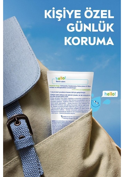 Sun Spf50+çocuklar İçin Çok Yüksek Güneş Korumalı Yüz,vücut Güneş Kremi 100 Ml,kokusuz,e,c Vitamini