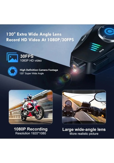 Q28 Motosiklet Kask Kulaklık 1080p Interkom Kulaklık Su Geçirmez Intercom