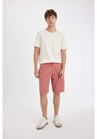 DeFacto Regular Fit Düz Paça Gabardin Bermuda Şort C5397AX24SMOG350 DeFacto Regular Fit Düz Paça Gabardin Bermuda Şort C5397AX24SMOG350