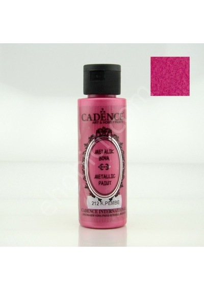 Cadence Metalik Boya - 212 Koyu Pembe 70Ml