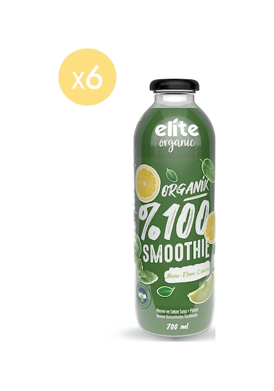 6'lı Organik %100 Smoothie Yeşil 700 Ml