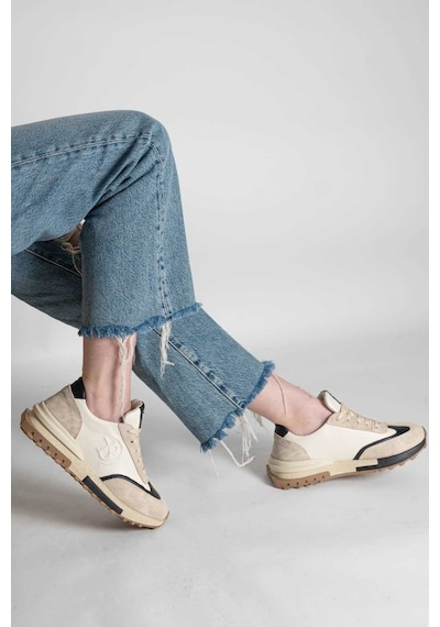 Bestello Bağcıklı Termo Taban Sneaker 101-24614-08 Kadın Ayakkabı Bej