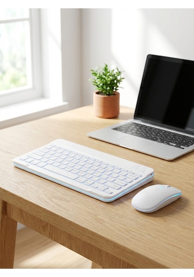 Kablosuz Bluetooth Klavye Mouse Seti Şarj Edilebilir