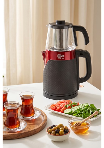 Egetürk ECM-119 Coverlı 1.7 LT Cam Demlik Elektrikli Çay Makinesi