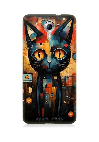 General Mobile Discovery 4g Uyumlu Kara Kedi Desenli Silikon Kılıf