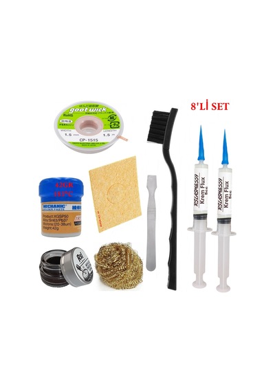 Mechanic Krem Lehim 183 C 42gr Havya Uc Temizleyici Flux Lehim Toplama Cp-1515 Lehim Emme Teli Spatula Stk04