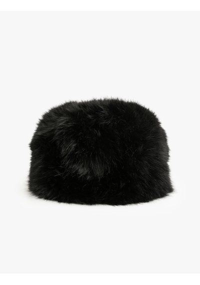 Koton Peluş Bucket Şapka Siyah 6wak40047aa Siyah