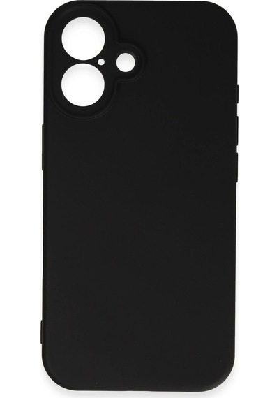 Gld-spt- Newface Apple Uyumlu iPhone 16 Kılıf First Silikon - Siyah
