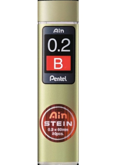 Pentel Ain Stein Hi-Polymer Uç 0.2 Mm N B 20 Adet