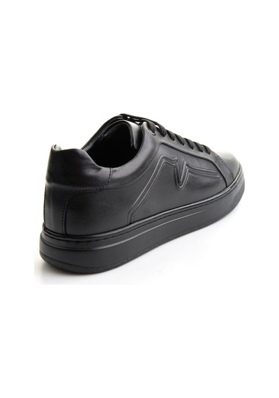 Bambi Siyah Napa Hakiki Deri Erkek Sneaker E01774070043