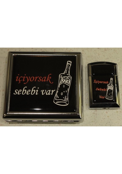 +çakmak-sigara Tabakası Seti