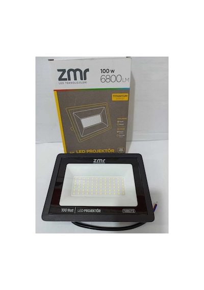 Astec Led Projektör 100 Watt Ultra Slim Kasa 220v 6500k Beyaz Işık