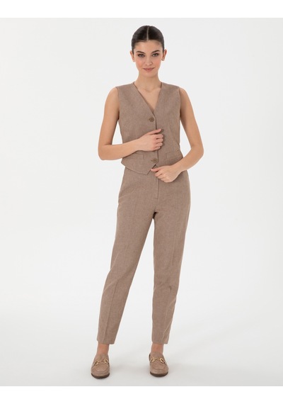 Pierre Cardin Kadın Camel Yelek Dokuma 50306488-vr015